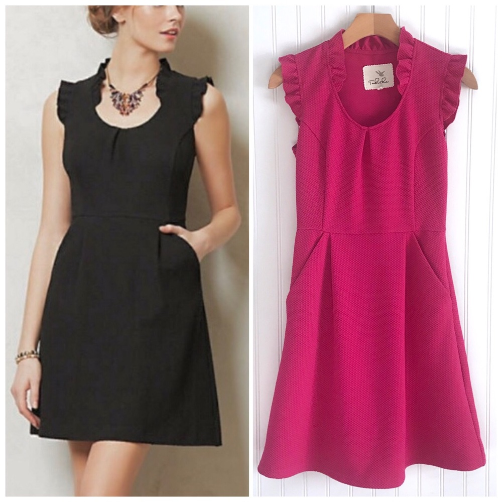 Anthropologie Tabitha Pink Cherie Dress Sleeveless